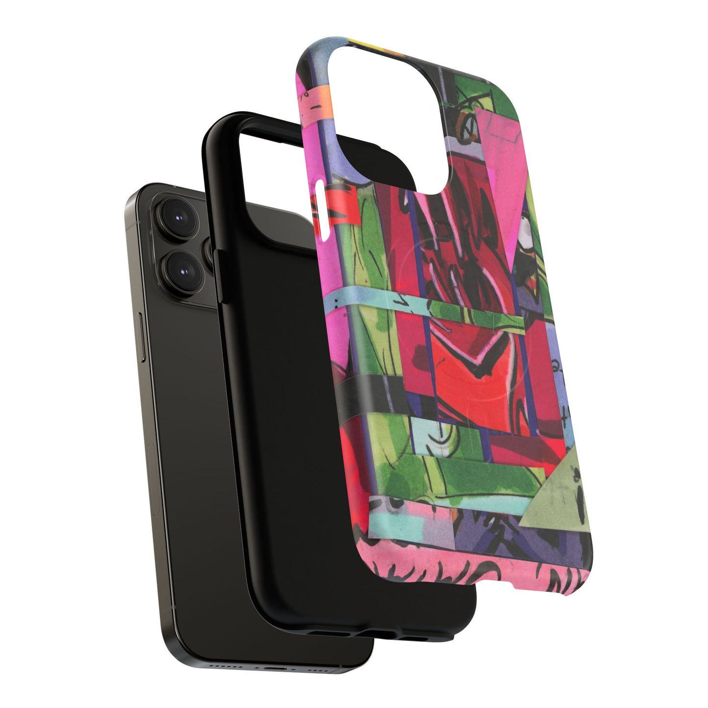 Abstracted Demon Tough Magnetic Cases