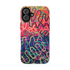 Colorful Squiggly Lines Tough Phone Cases