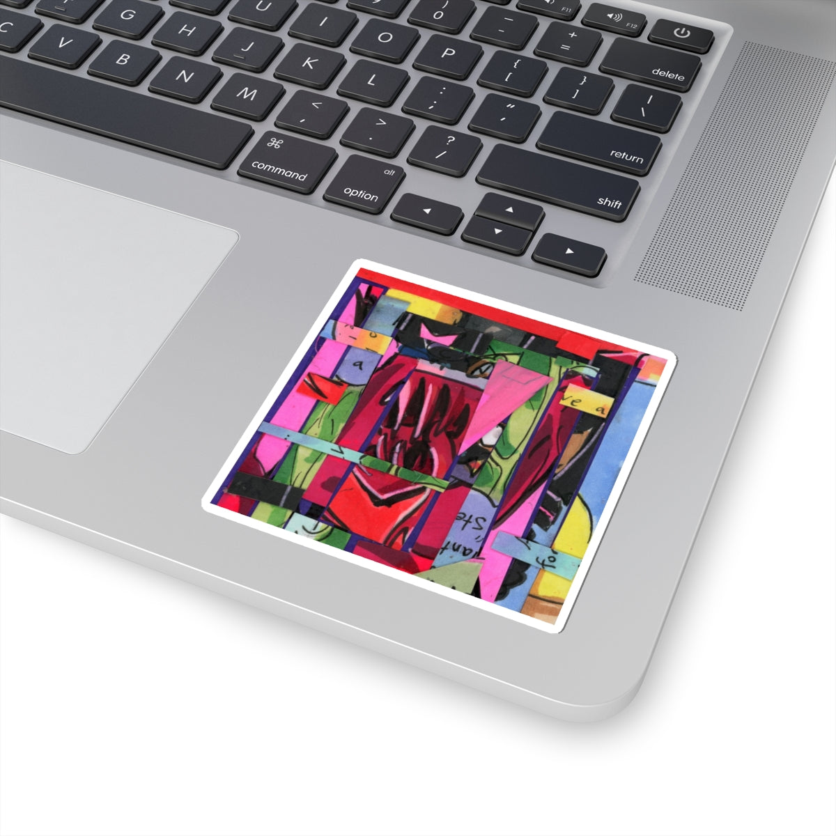 Abstracted Demon Kiss-Cut Stickers