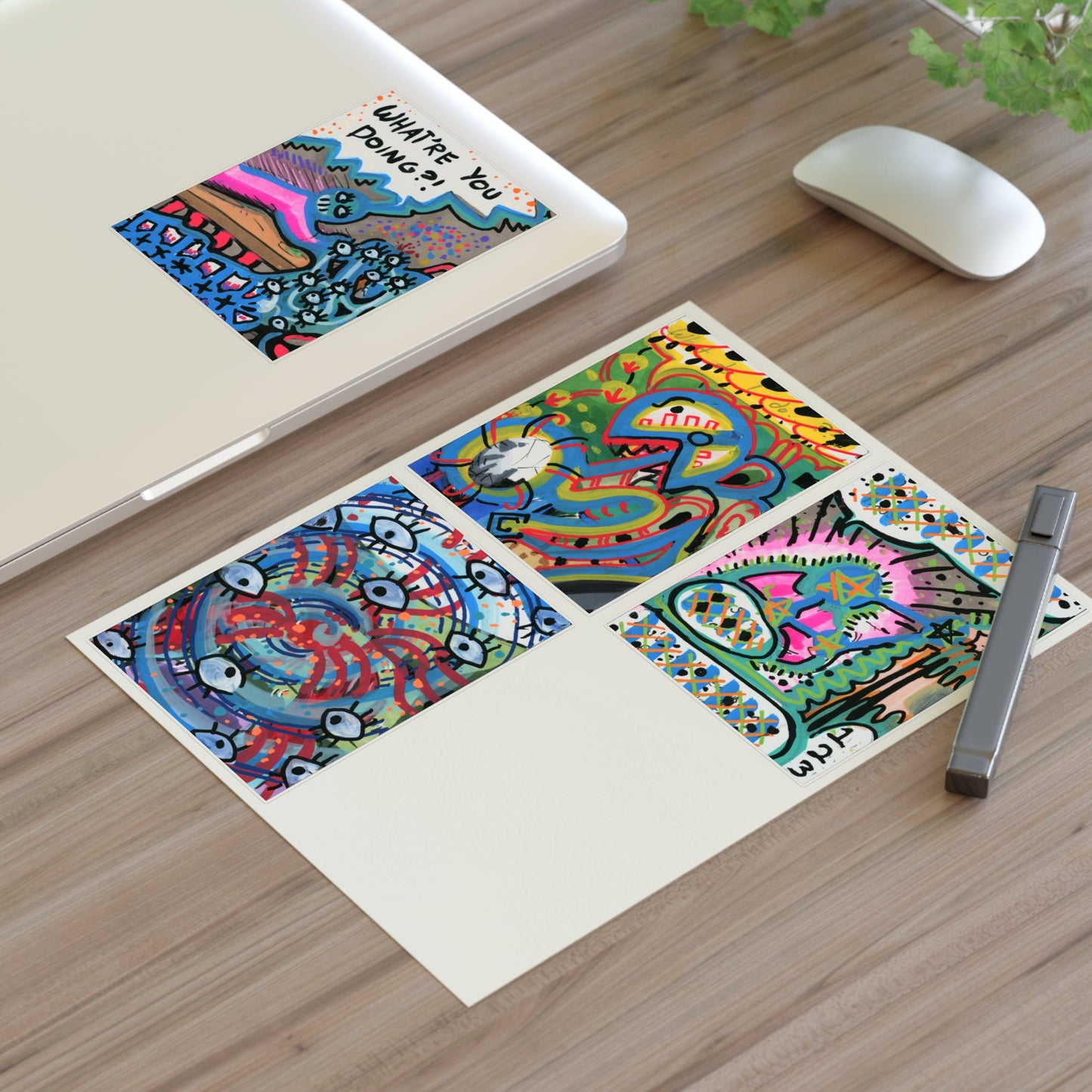 Abstracted Mayhem Sticker Sheet