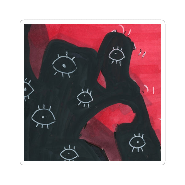 Eyeball Rage Kiss-Cut Sticker