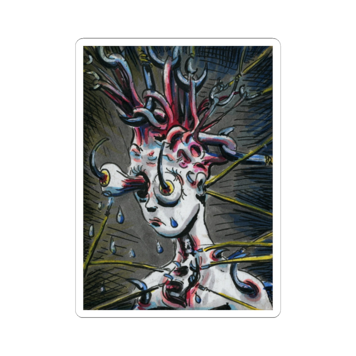 "Stressed Out" sticker