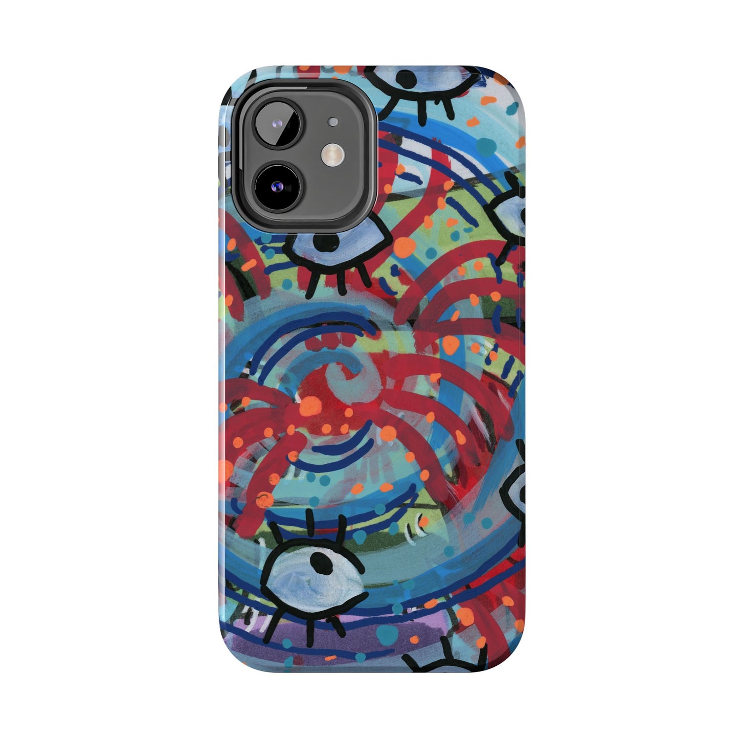 Eyeball Attack Tough Phone Cases