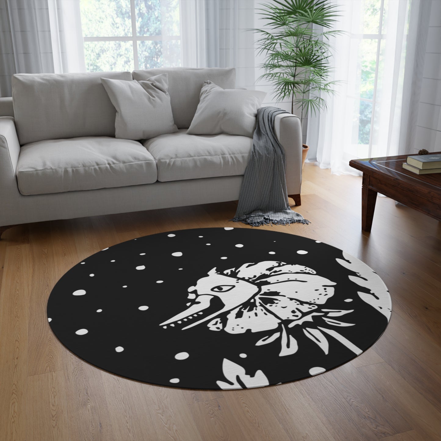 Round Rug - Flower Cannibal