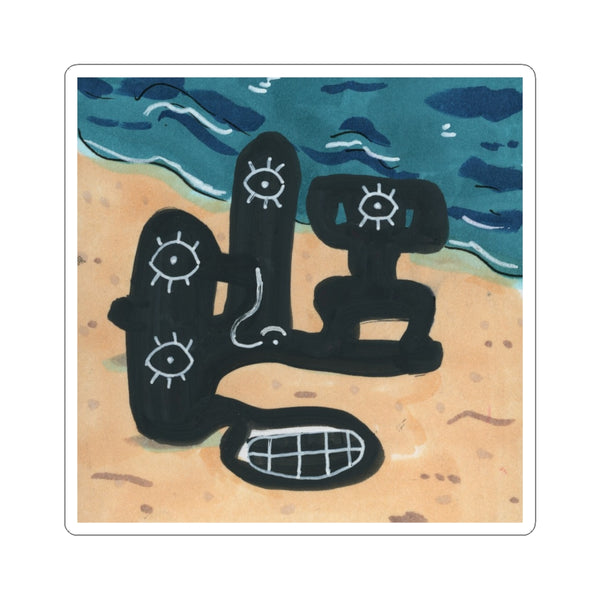 Beach Time Fun Kiss-Cut Sticker