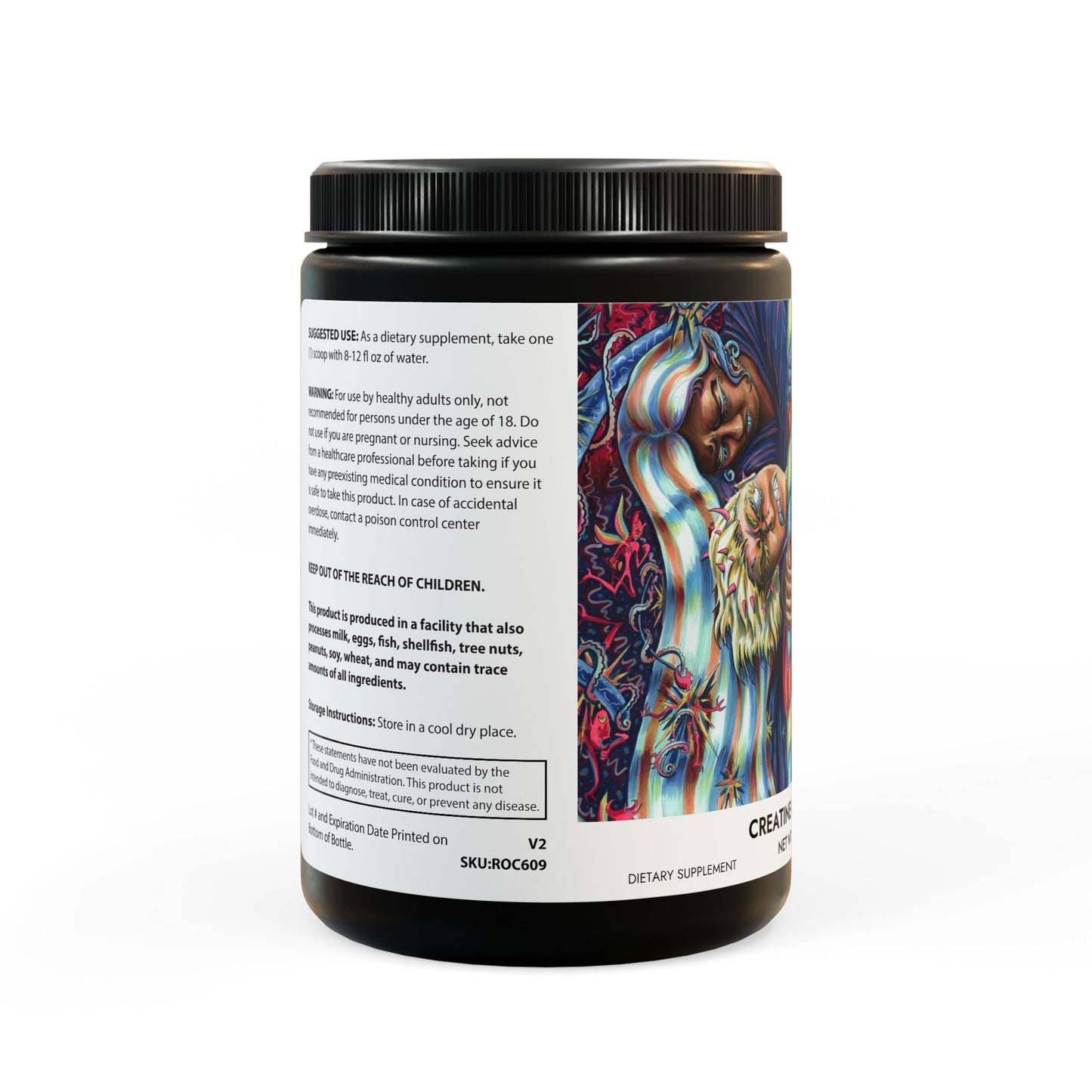 Creatine Monohydrate Supplement (300g, 10.58oz) - Sister Duel