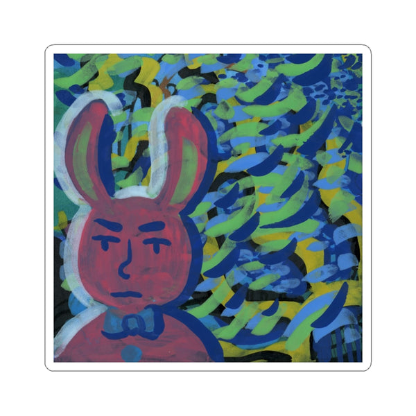 Bunny Dude Kiss-Cut Sticker