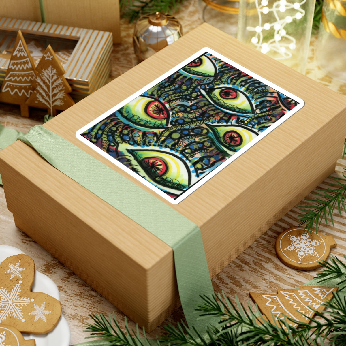 "Trippy Eyeball" sticker