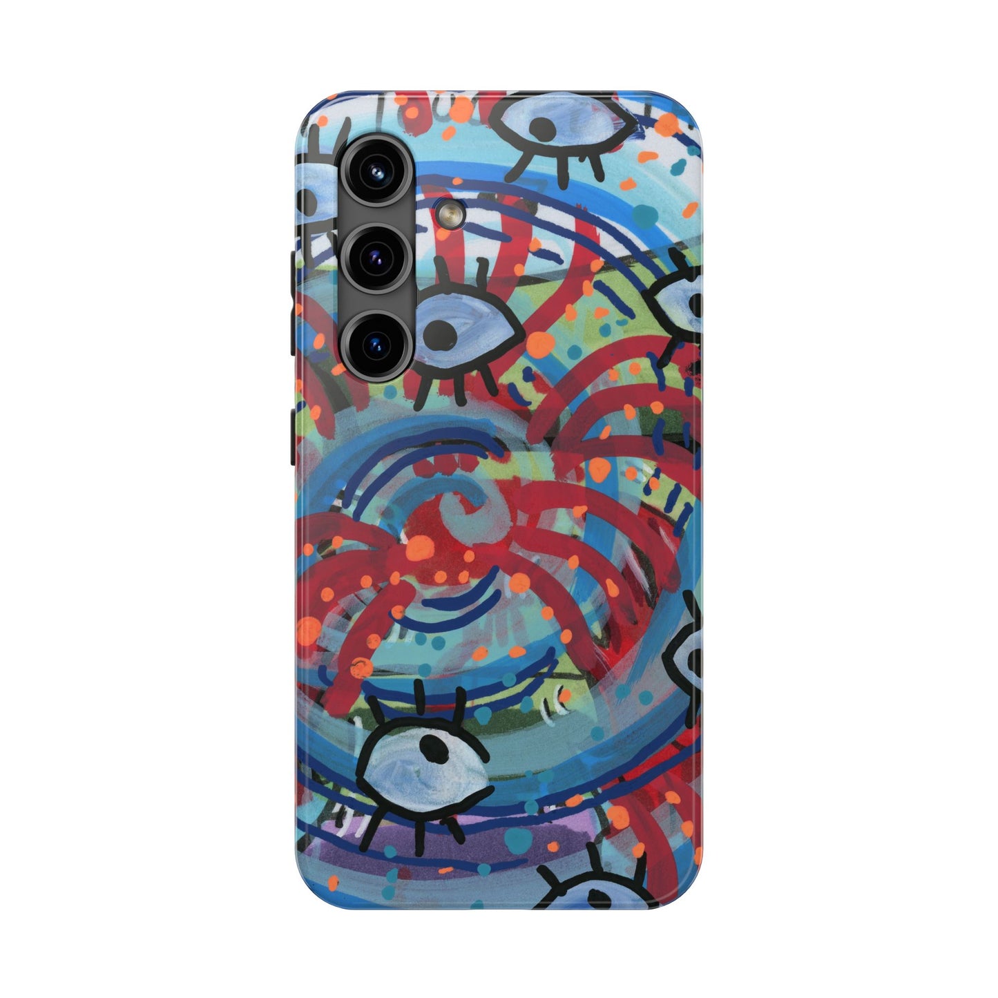 Eyeball Attack Tough Phone Cases