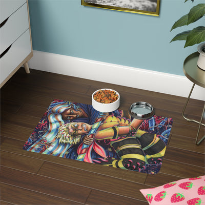 Pet Food Mat (12x18) -  Sister Duel