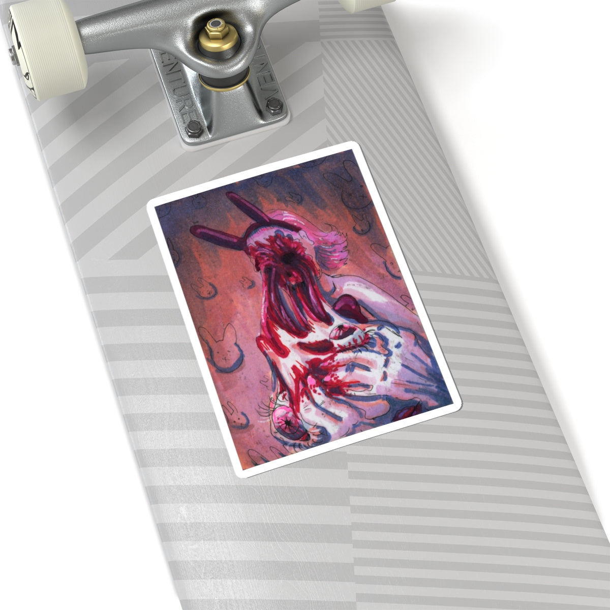 "Face Ripped Off" sticker