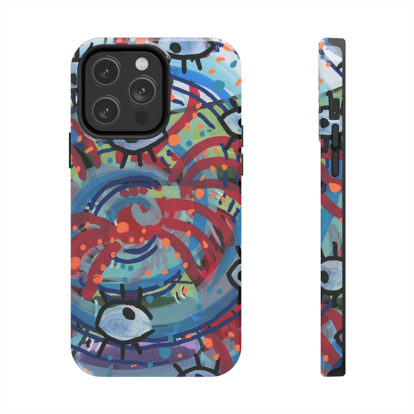 Eyeball Attack Tough Phone Cases