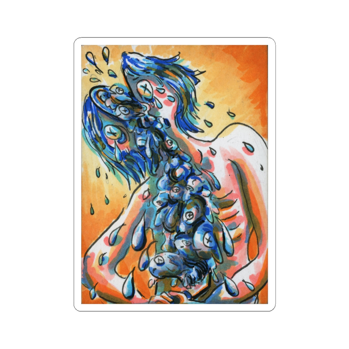 "Gutted Like a Fish" sticker