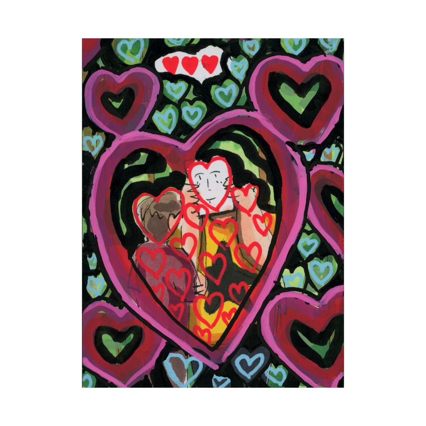 Toxic Love Matte Vertical Poster