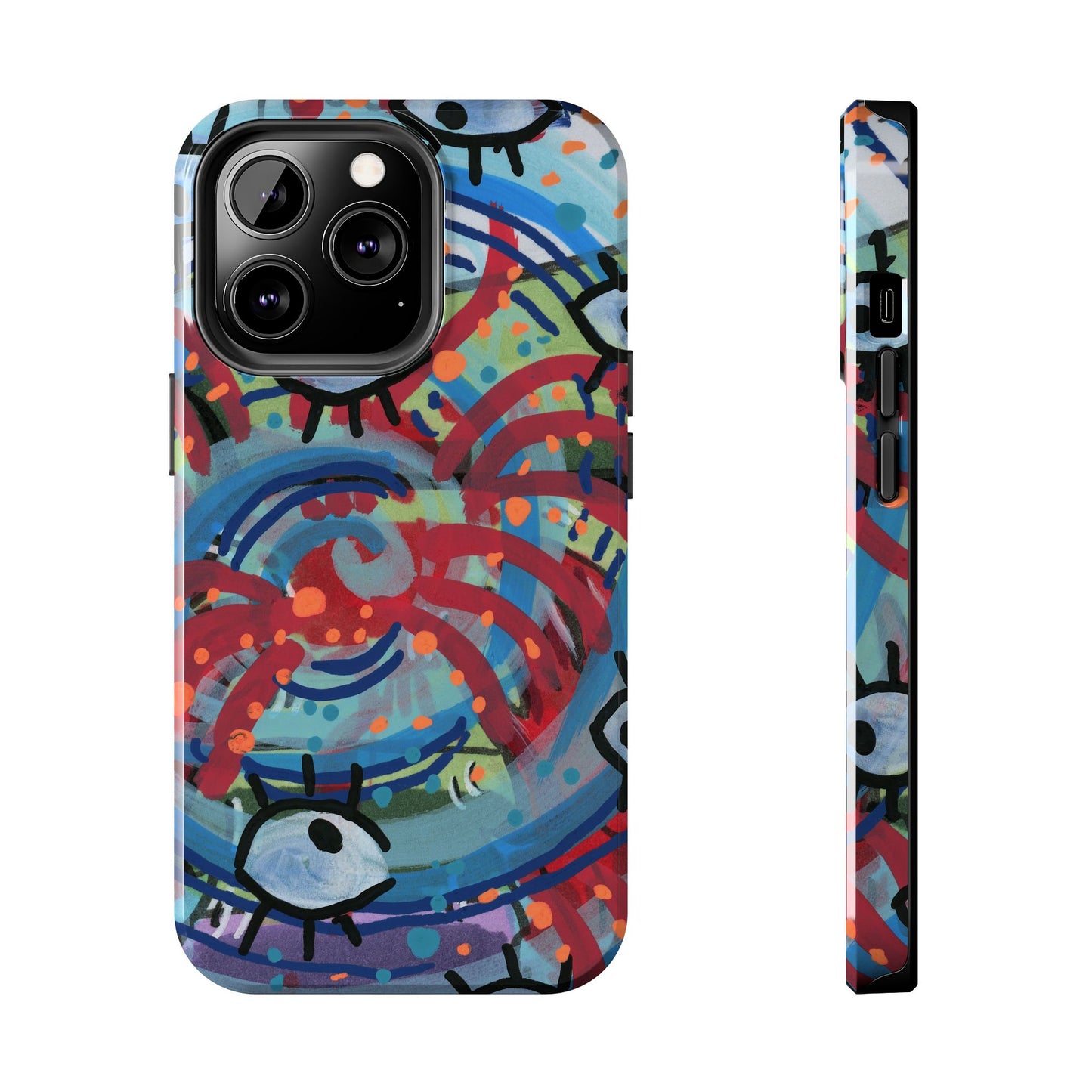 Eyeball Attack Tough Phone Cases