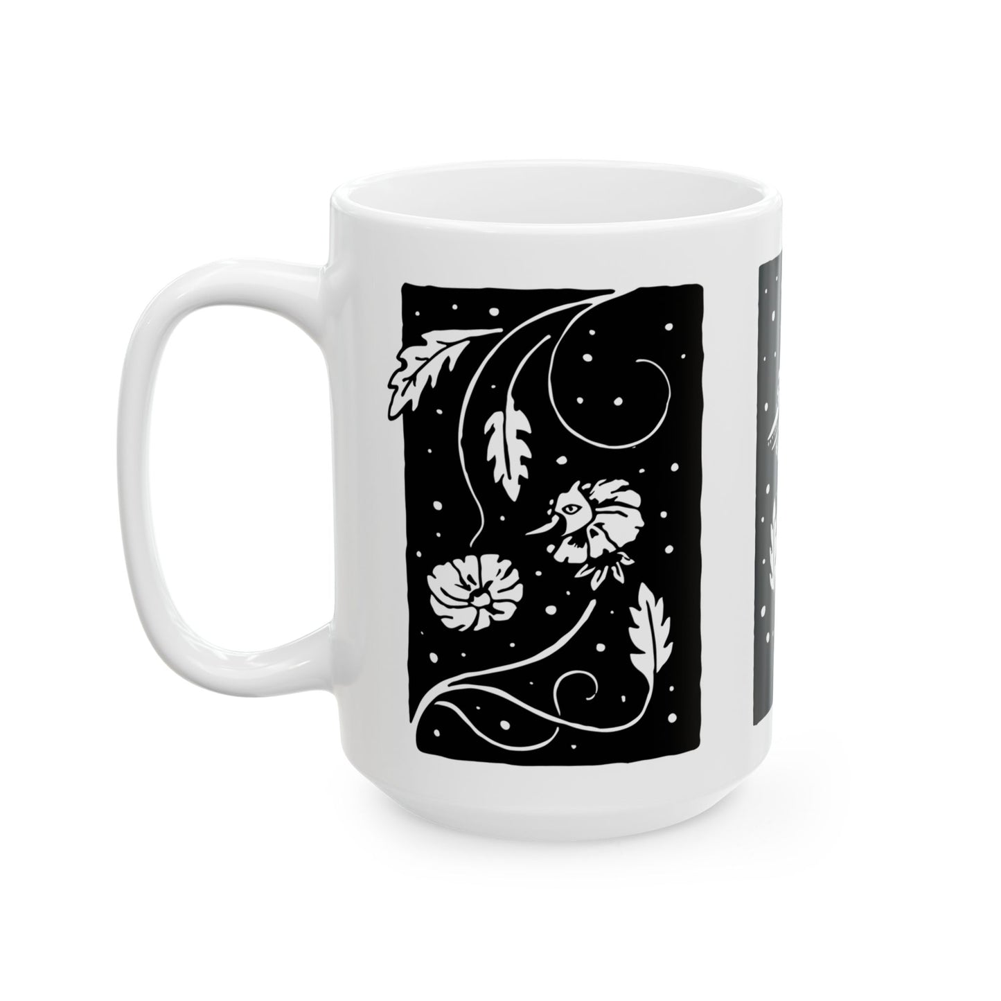 Ceramic Mug (11oz & 15oz) - Flower Cannibal