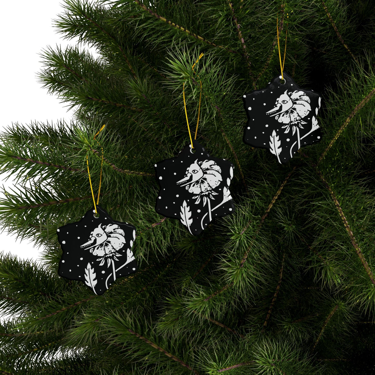 Ceramic Ornaments - Flower Cannibal