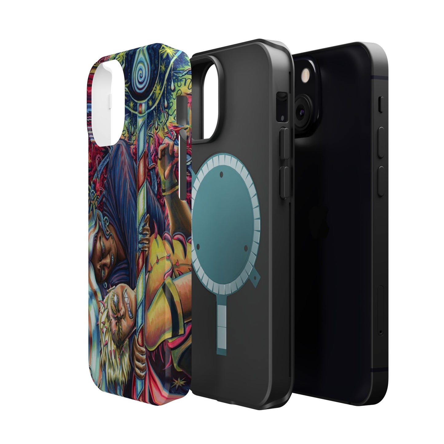 Magnetic Impact-Resistant Phone Case - Sister Duel