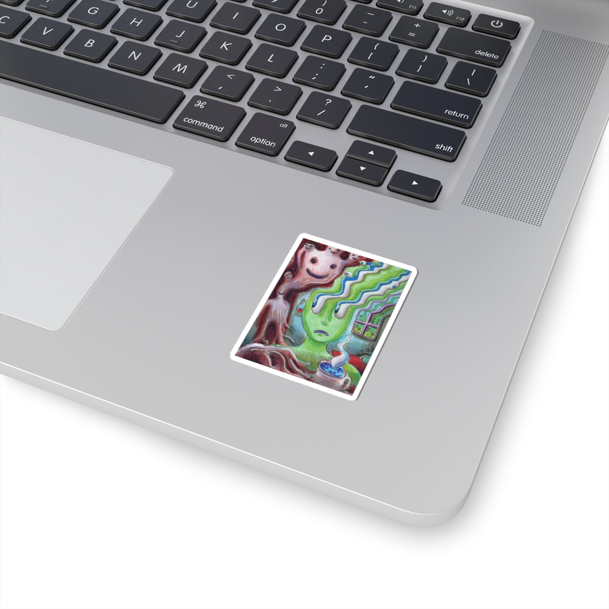 "Unwanted Visitor" sticker