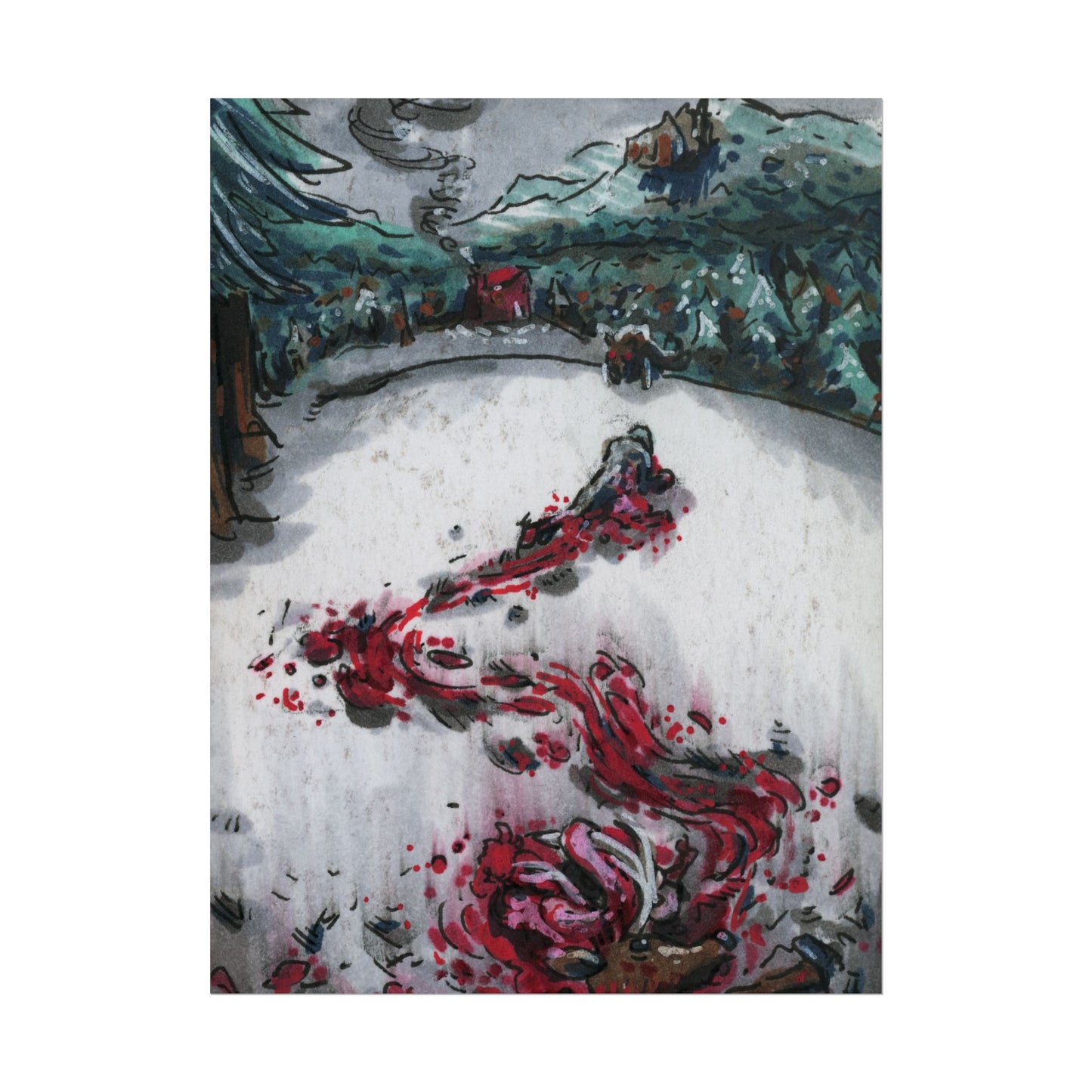 "Bloody Snow" poster