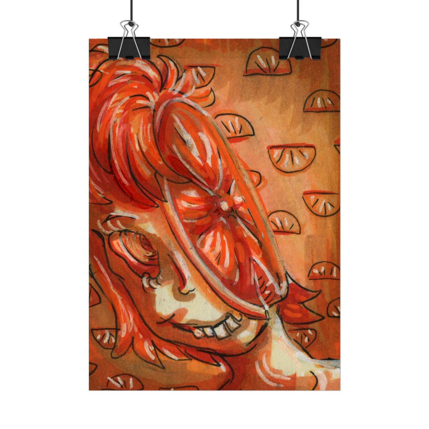 "Orange Brain" poster