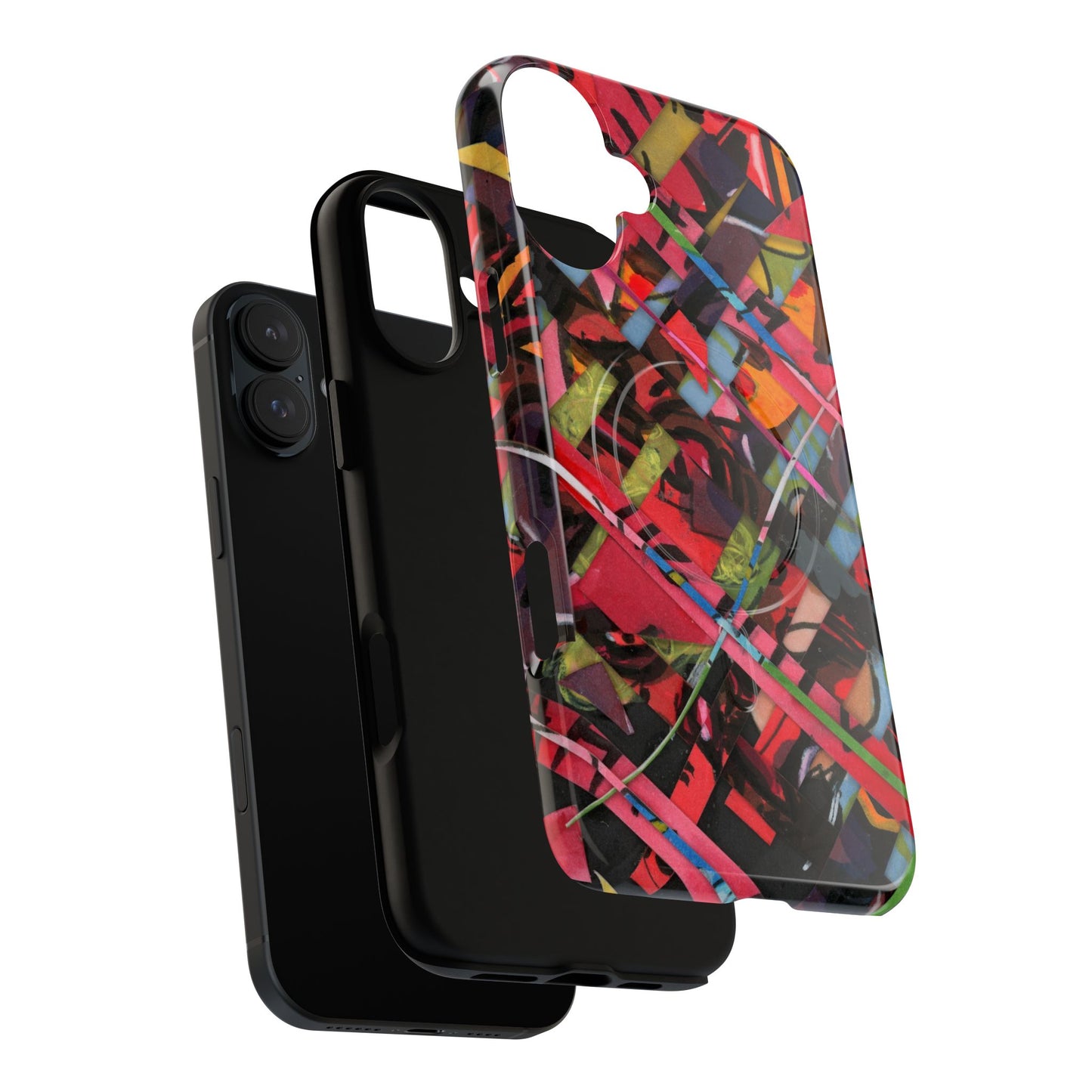 Abstracted Scraps Tough Magnetic Cases