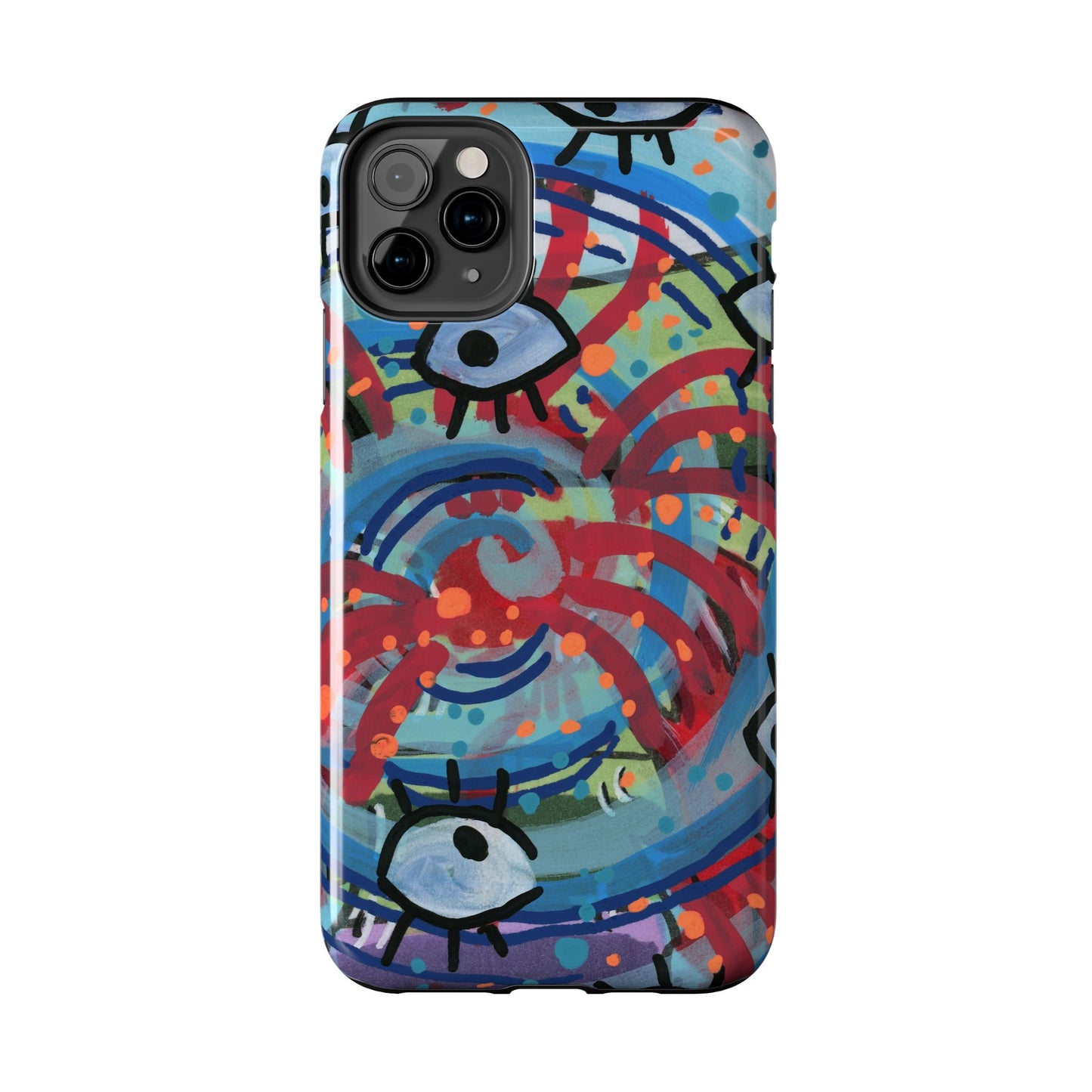 Eyeball Attack Tough Phone Cases