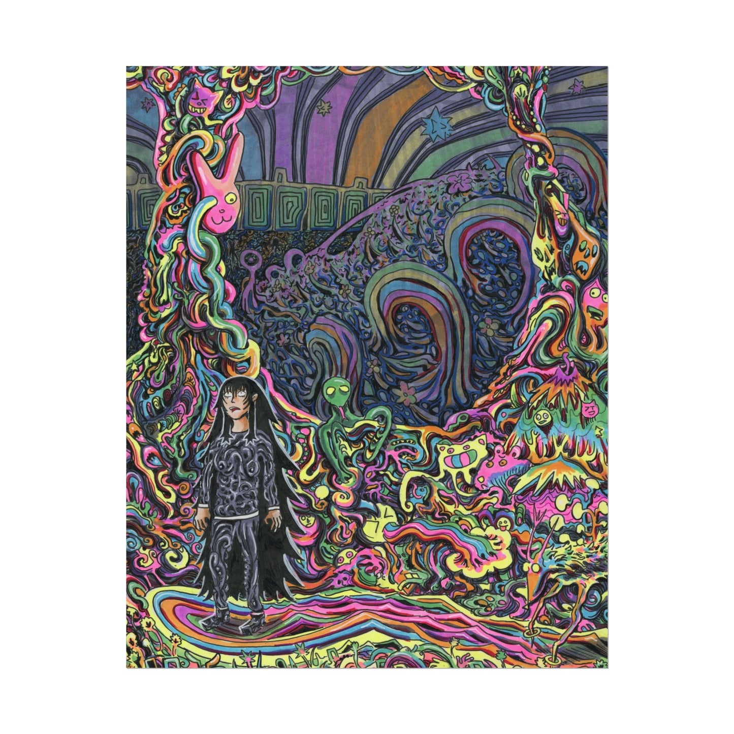 "Welcome to Floofle World" Print