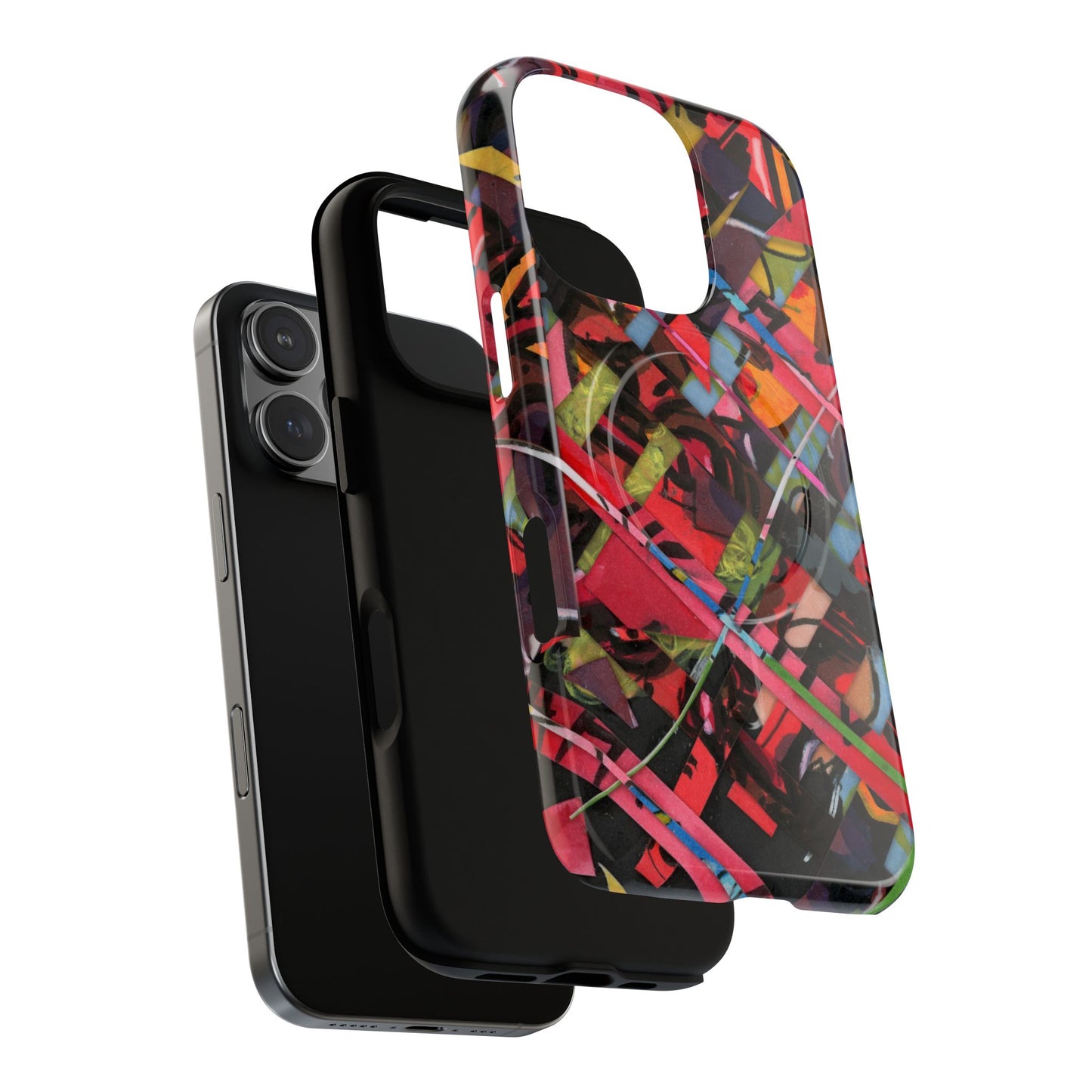 Abstracted Scraps Tough Magnetic Cases