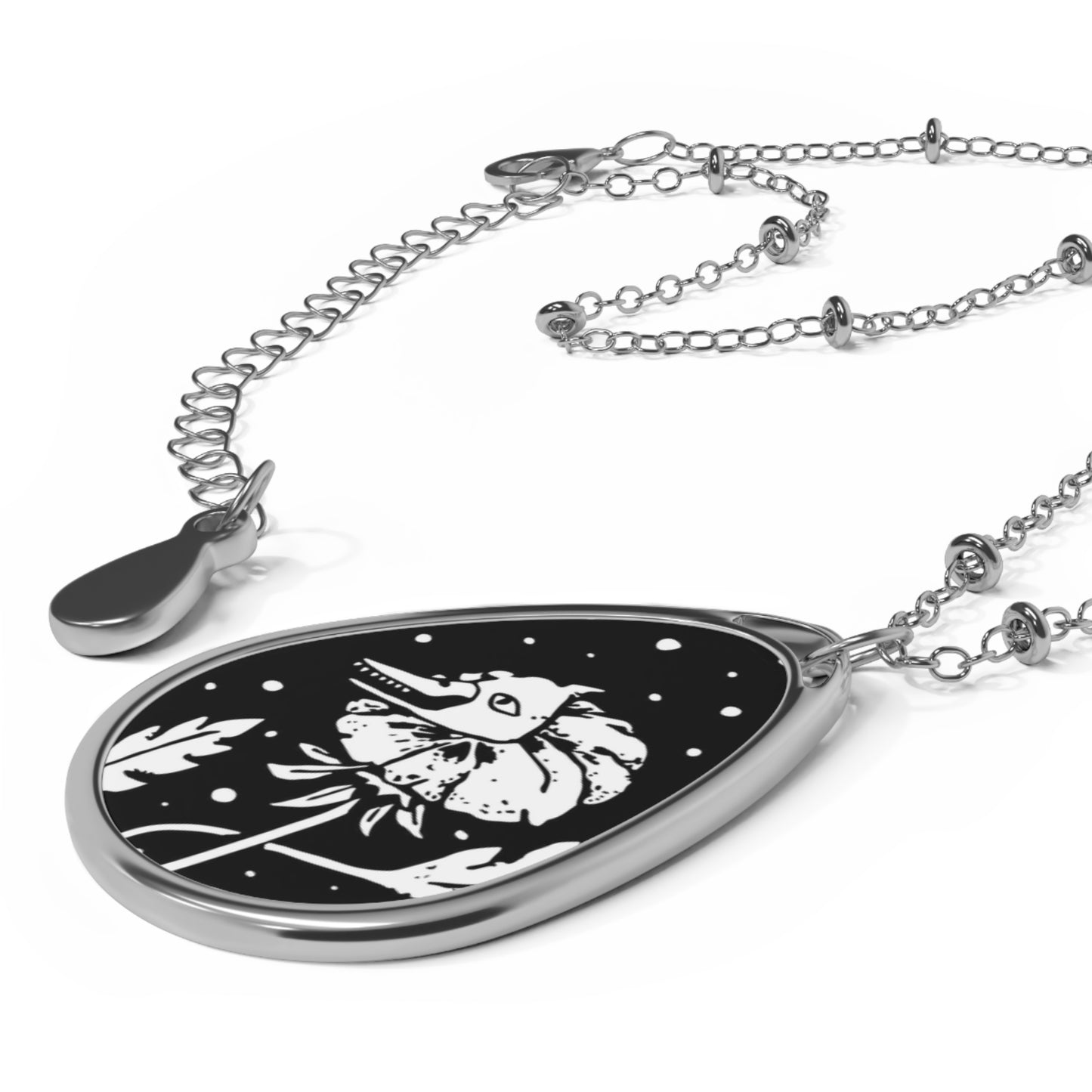Oval Necklace - Flower Cannibal
