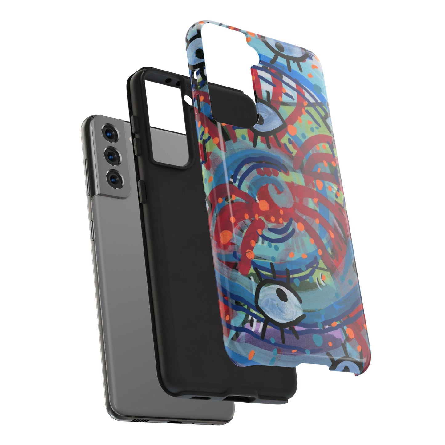 Eyeball Attack Tough Phone Cases