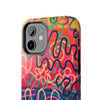 Colorful Squiggly Lines Tough Phone Cases