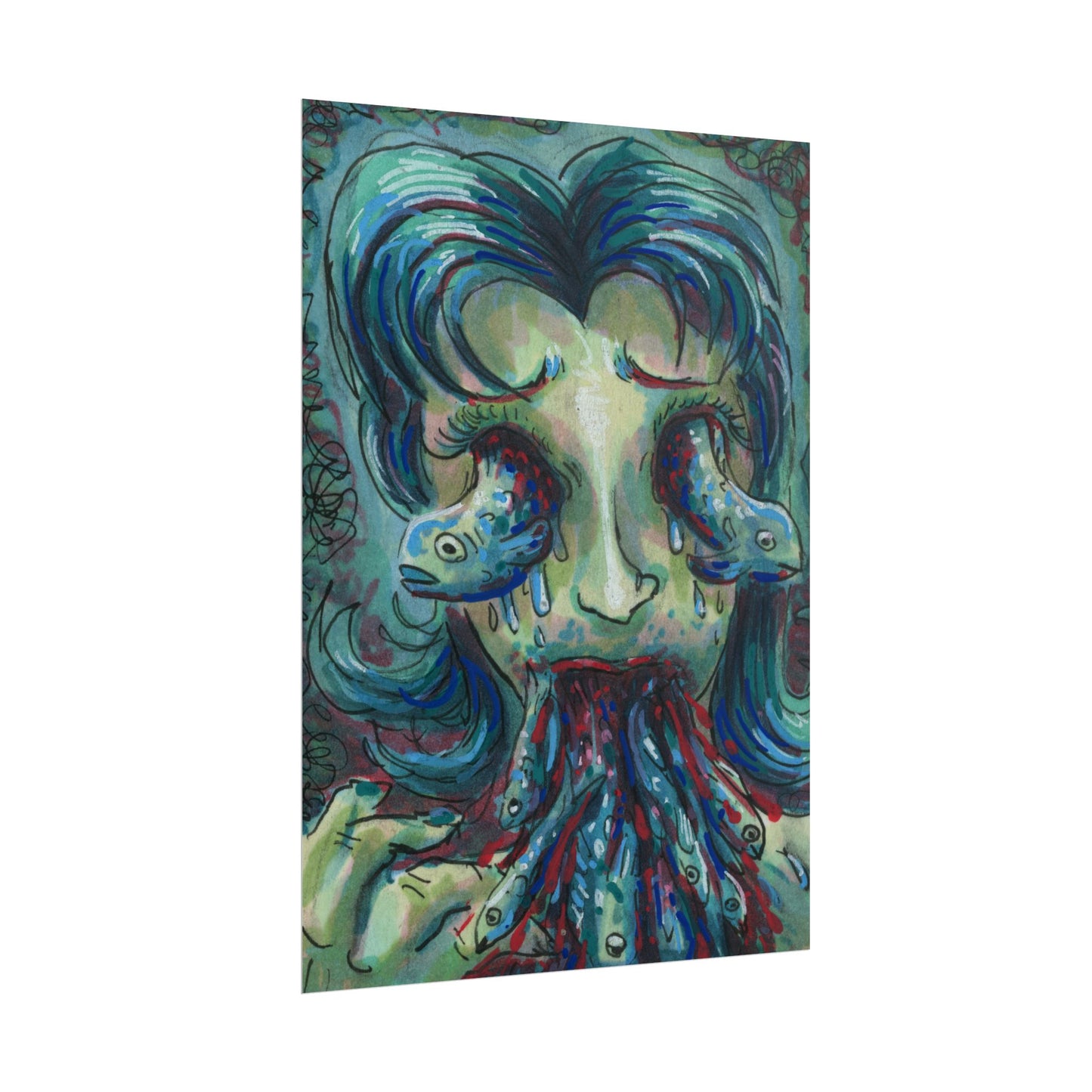 "Something tastes fishy" poster