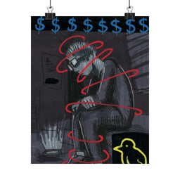 Money on my Mind Matte Vertical Poster
