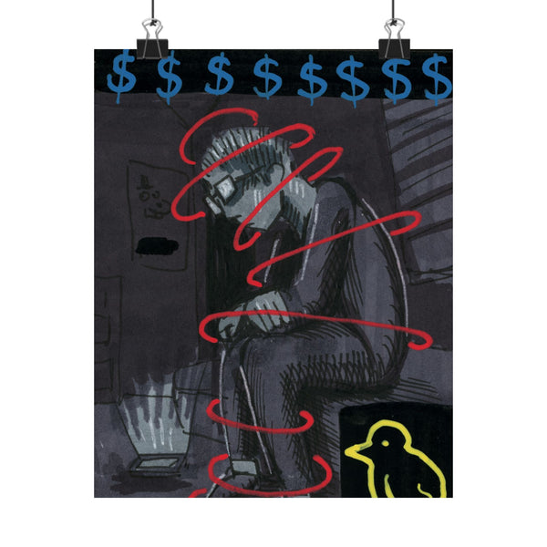Money on my Mind Matte Vertical Poster