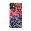 Colorful Squiggly Lines Tough Phone Cases