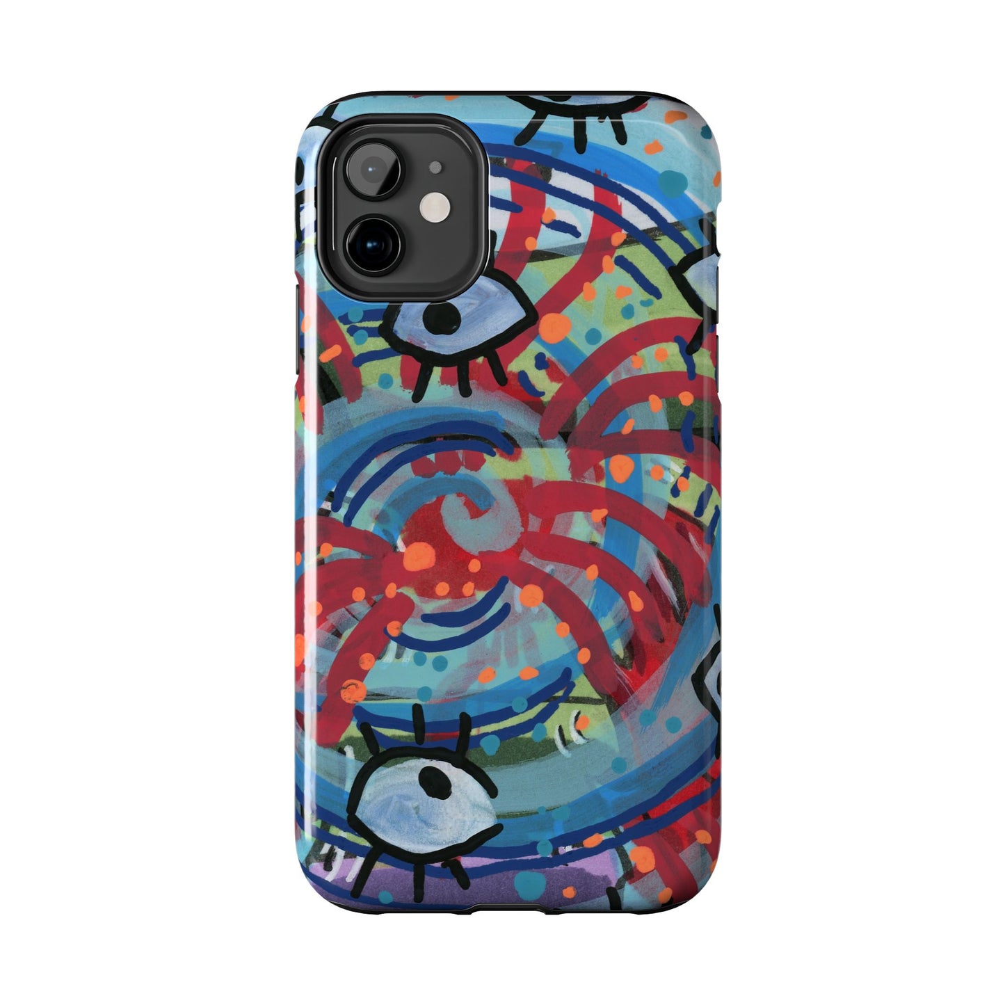 Eyeball Attack Tough Phone Cases