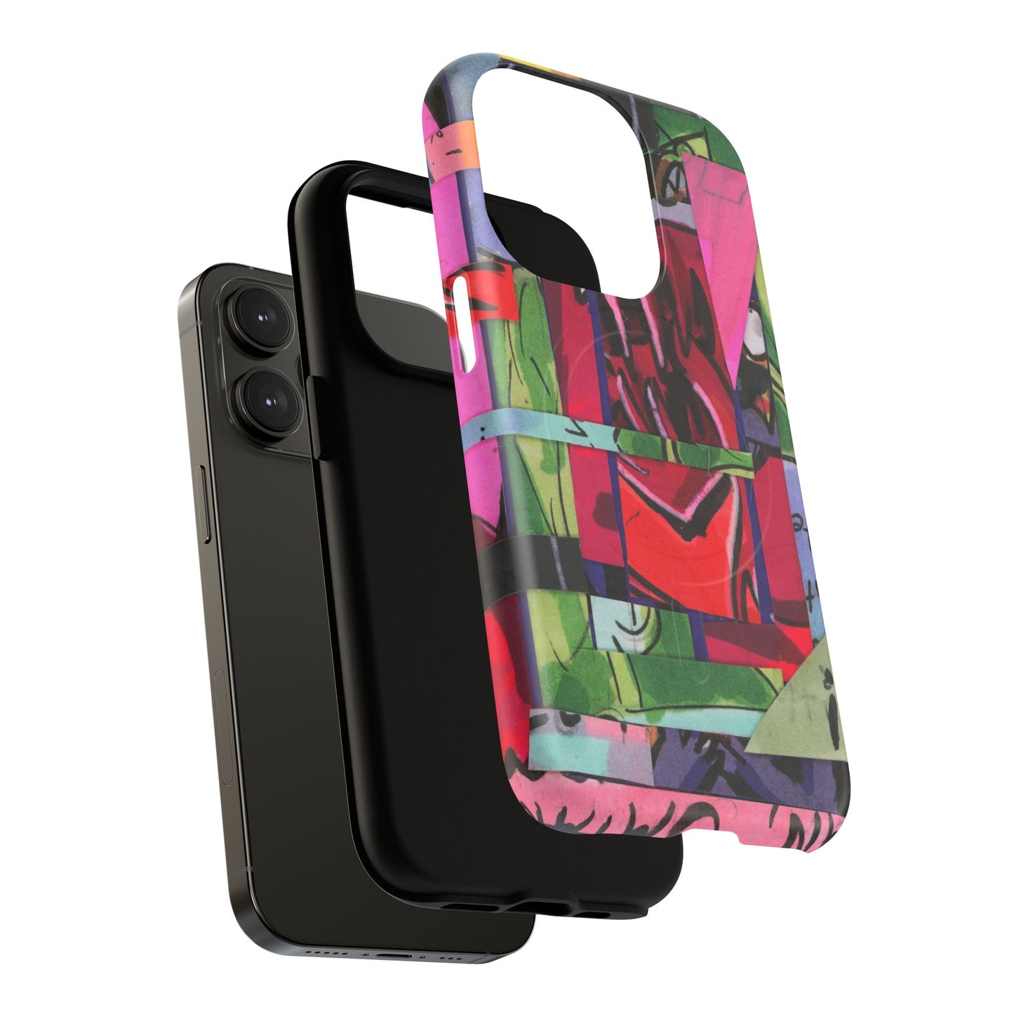 Abstracted Demon Tough Magnetic Cases