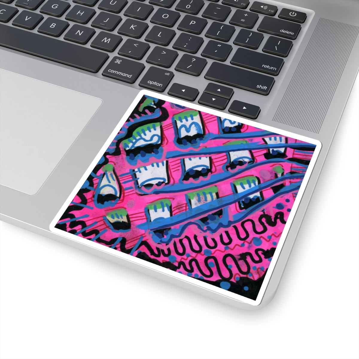 Pink Blast Kiss-Cut Sticker