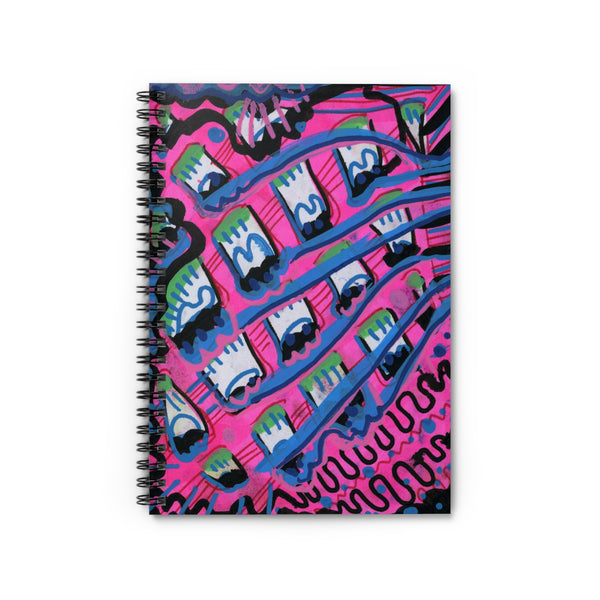 Pink Blast Spiral Notebook - Ruled Line