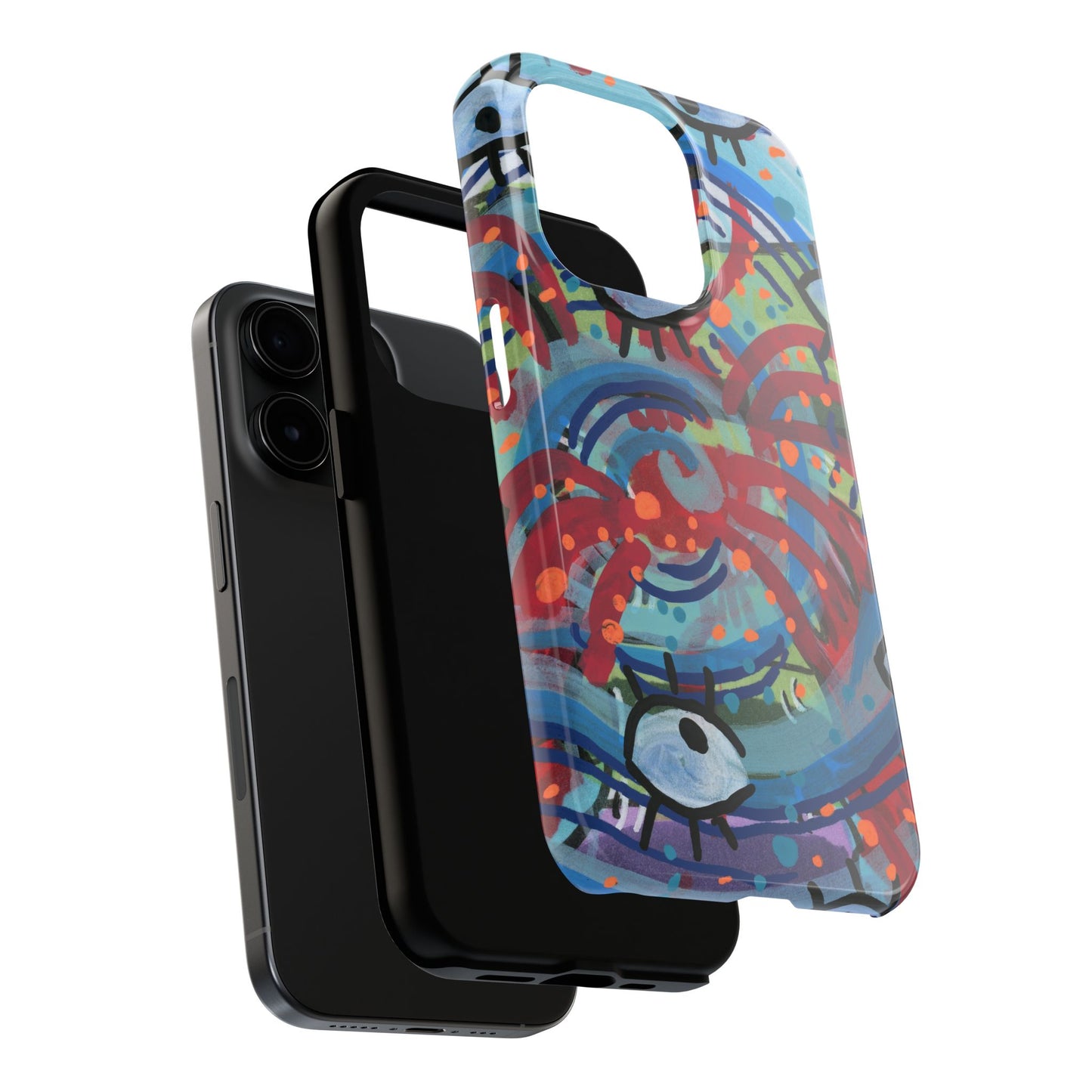 Eyeball Attack Tough Phone Cases
