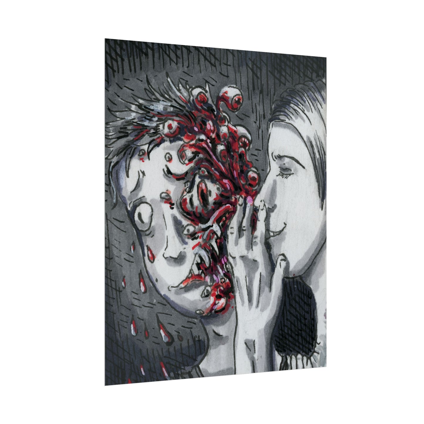 "Let me Breathe Nightmares into your Skin" poster