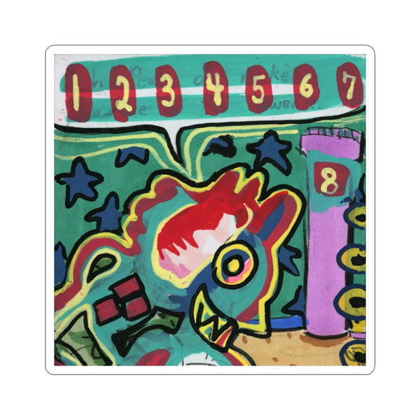 Smiley Creature Kiss-Cut Stickers