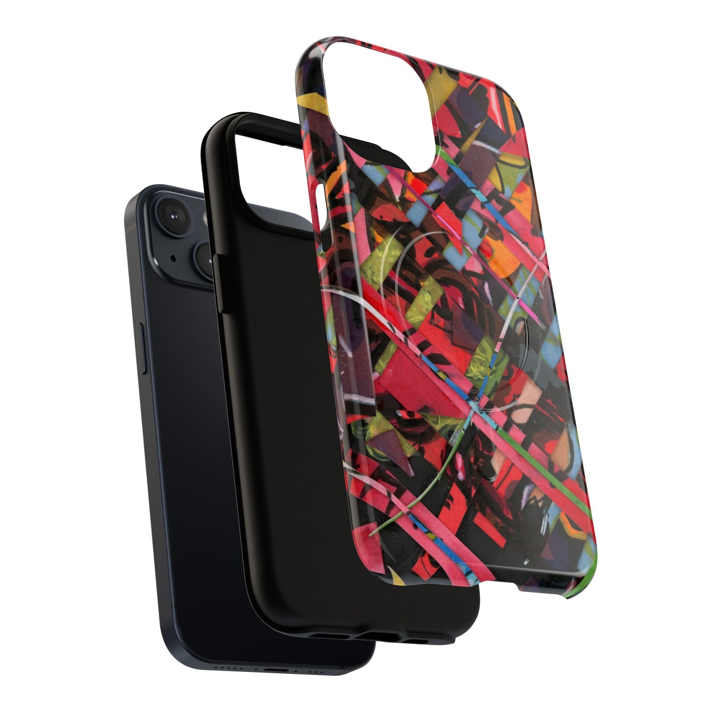 Abstracted Scraps Tough Magnetic Cases