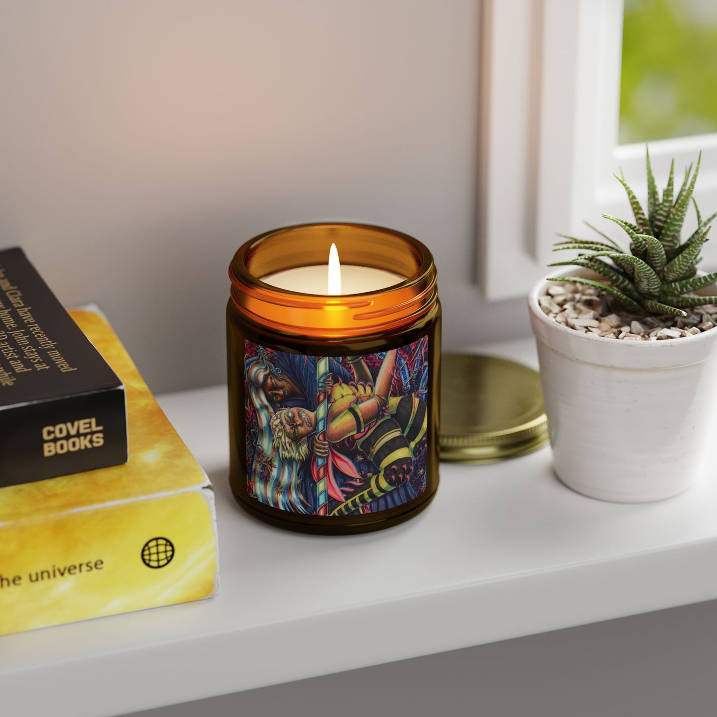 Coconut Apricot Wax Candle - Sister Duel