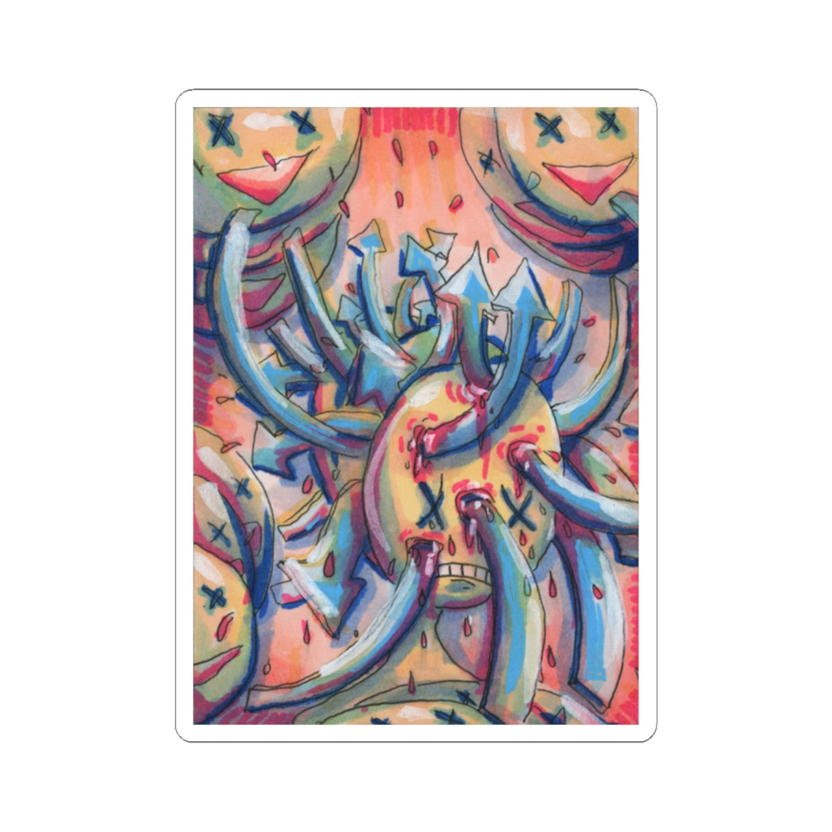 "Words Freaking Hurt" sticker