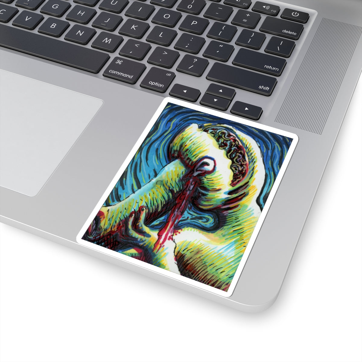 "Face Sludge Slam" sticker