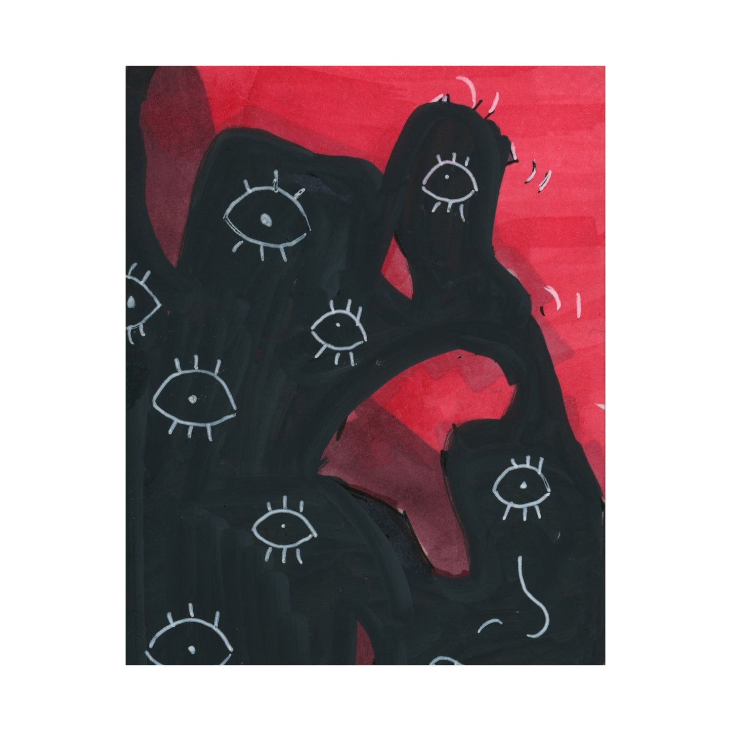 Eyeball Rage Matte Vertical Poster