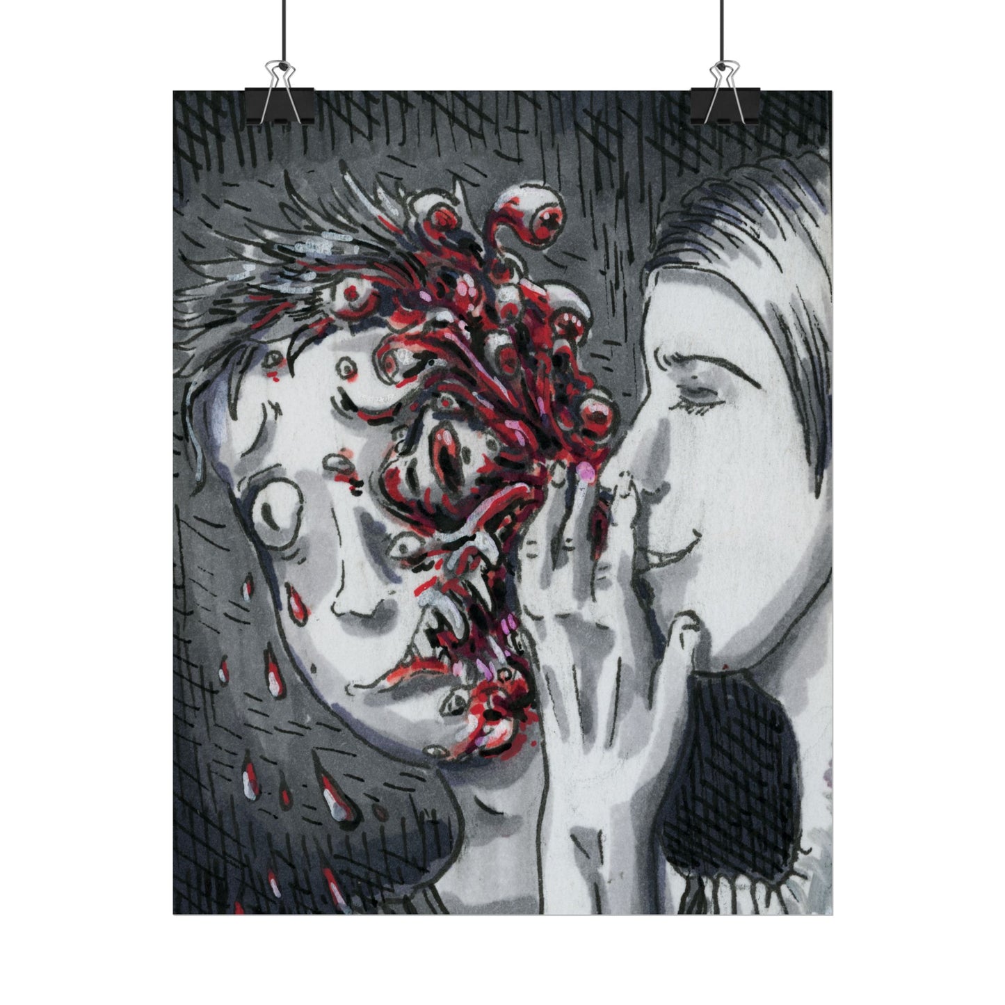 "Let me Breathe Nightmares into your Skin" poster