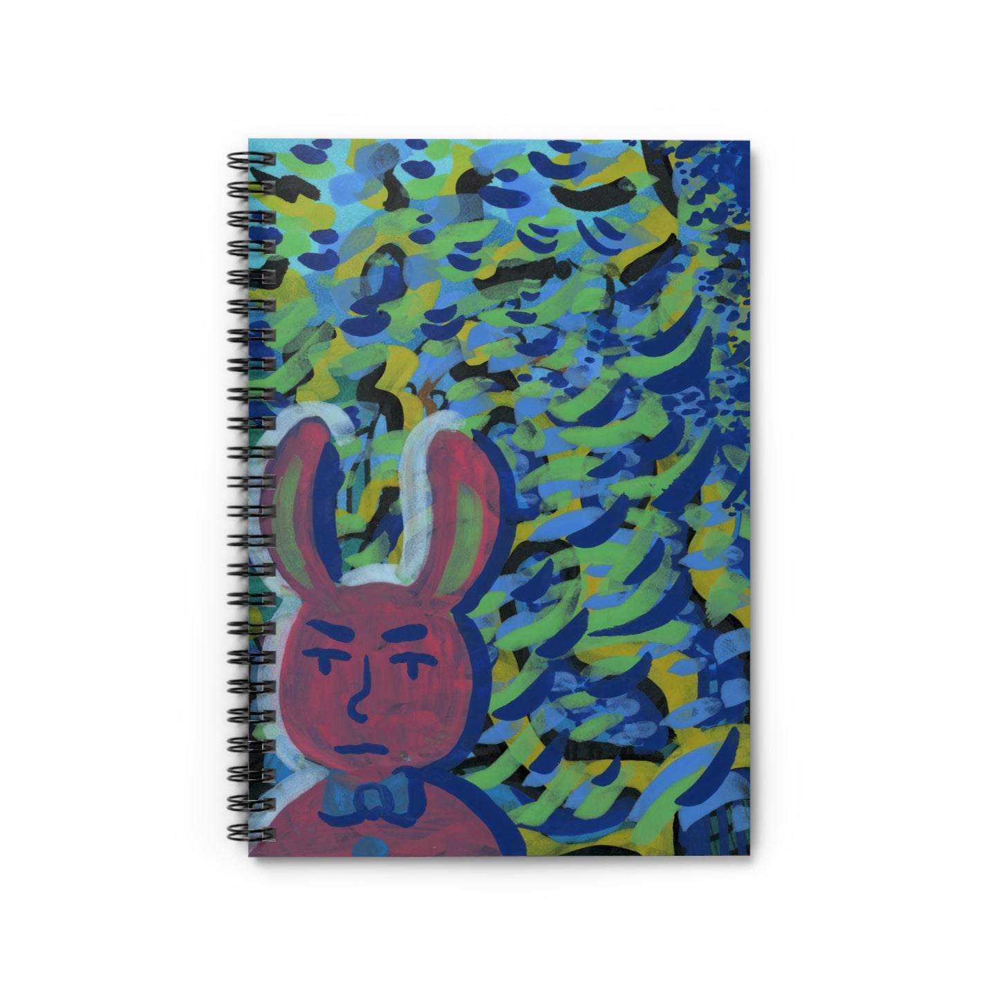 Bunny Dude Spiral Notebook - Ruled Line